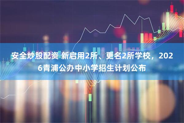 安全炒股配资 新启用2所、更名2所学校，2026青浦公办中小学招生计划公布